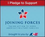 I Pledge to Support Military Families small badge