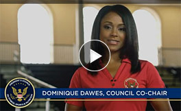 Dominique Dawes Video, Joining Forces Council Co-Chair